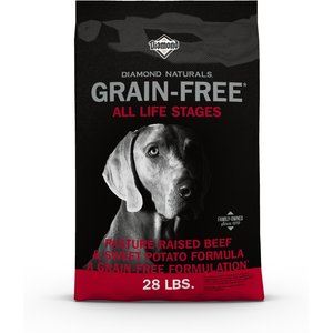 Diamond Naturals Grain-Free Beef & Sweet Potato Formula Dry Dog Food, 28-lb bag