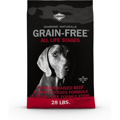 Diamond Diamond Naturals Grain-Free Beef & Sweet Potato Dry Dog Food, 28-lb