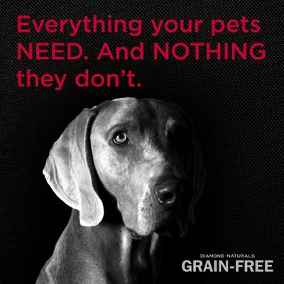 Show full view: Diamond Naturals Grain-Free Whitefish & Sweet Potato Formula Dry Dog Food, 5-lb bag slide 6 of 7