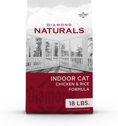 Diamond Naturals Indoor Formula Dry Cat Food, 18-lb bag