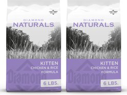 Diamond Naturals Kitten Formula Dry Cat Food, 12-lb bundle 