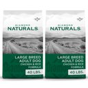 Diamond Naturals Large Breed Adult Chicken & Rice Formula Dry Dog Food, 40-lb bag, bundle of 2