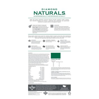 Show full view: Diamond Naturals Large Breed Adult Chicken & Rice Formula Dry Dog Food, 80-lb bundle slide 3 of 10