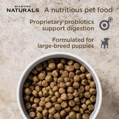 Show full view: Diamond Naturals Large Breed Puppy Formula Dry Dog Food, 80-lb bundle slide 4 of 10