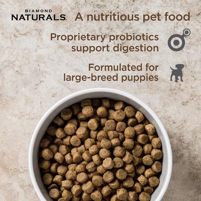 Show full view: Diamond Naturals Large Breed Puppy Formula Dry Dog Food, 40-lb bag slide 4 of 7
