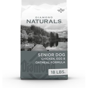 Diamond Naturals Senior Formula Dry Dog Food, 18-lb bag
