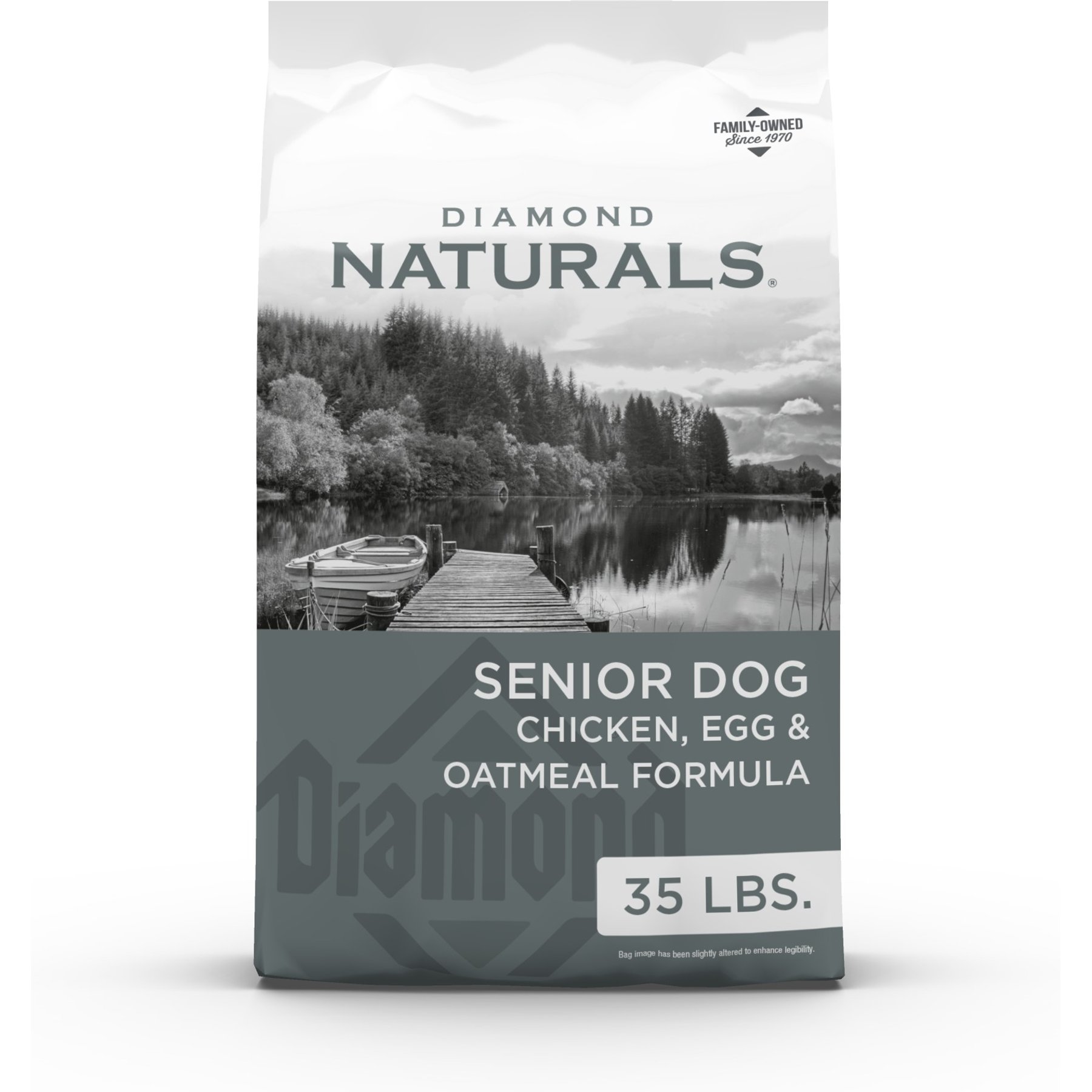 Diamond Naturals Senior 8+ Chicken, Egg & Oatmeal Dry Dog Food, 35-lb