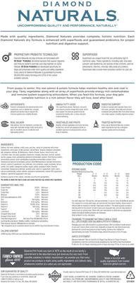 Show full view: Diamond Naturals Skin & Coat Formula All Life Stages Dry Dog Food, 60-lb bundle slide 3 of 8