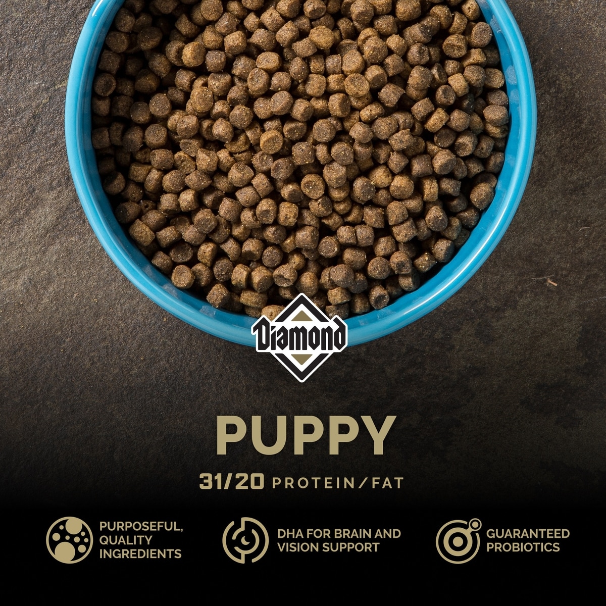 Diamond Dry DIAMOND Puppy All Life Stages High Protein 31/20 Formula for Puppies ...