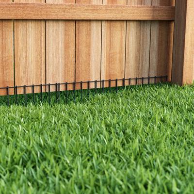 Show full view: Dig Defence No-Dig Animal Barrier Coated Steel Protection Dog Barrier, Small/Medium, Black, 10 count slide 4 of 4