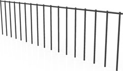 Dig Defence No-Dig Animal Barrier Coated Steel Protection Dog Barrier, Small/Medium, Black, 25 count