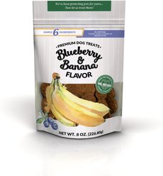 Dig Defence Premium Blueberry & Banana Crunchy Dog Treats, 6-oz bag, case of 6