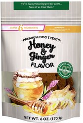 Dig Defence Premium Honey & Ginger Crunchy Dog Treats, 6-oz bag, case of 6