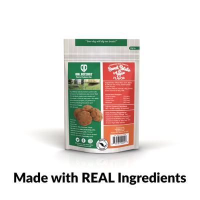 Show full view: Dig Defence Premium Sweet Potato & Apple Crunchy Dog Treats, 6-oz bag, case of 6 slide 7 of 7
