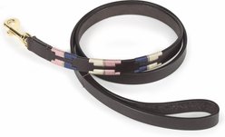 Digby & Fox Drover Polo Dog Lead, Pink/Natural/Navy, Medium