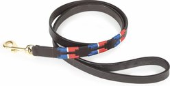 Digby & Fox Drover Polo Dog Lead, Red/Navy, Small