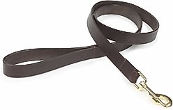 Digby & Fox Flat Leather Dog Lead, Brown, Large