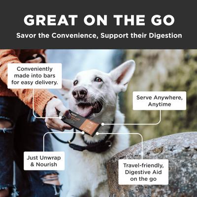 Show full view: Diggin' Your Dog Firm Up! Pumpkin Bars Digestive Aid Dehydrated Dog Treats, 12.6-oz, pack of 6 slide 5 of 6