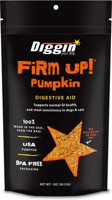 Diggin' Your Dog Firm Up! Pumpkin Digestive Aid Powder Supplement for Dogs & Cats