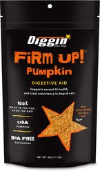 Diggin' Your Dog Firm Up! Pumpkin Digestive Aid Powder Supplement for Dogs & Cats, 4-oz bag slide 1 of 8