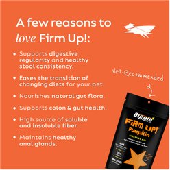 Diggin' Your Dog Firm Up! Pumpkin Digestive Aid Powder Supplement for Dogs & Cats, 8-oz bag slide 2 of 8