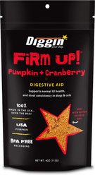 Diggin' Your Dog Firm Up! Pumpkin Plus Cranberry Super Dog & Cat Supplement, 4-oz bag