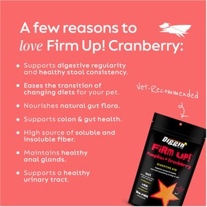 Diggin' Your Dog Firm Up! Pumpkin Plus Cranberry Super Dog & Cat Supplement, 4-oz bag