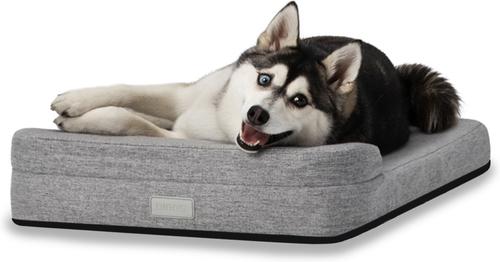 Show full view: Diggs Bolstr Crate Dog Bed with Removable Cover, Grey, Large slide 3 of 4