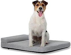 Diggs Bolstr Crate Dog Bed with Removable Cover, Grey, Small slide 2 of 3