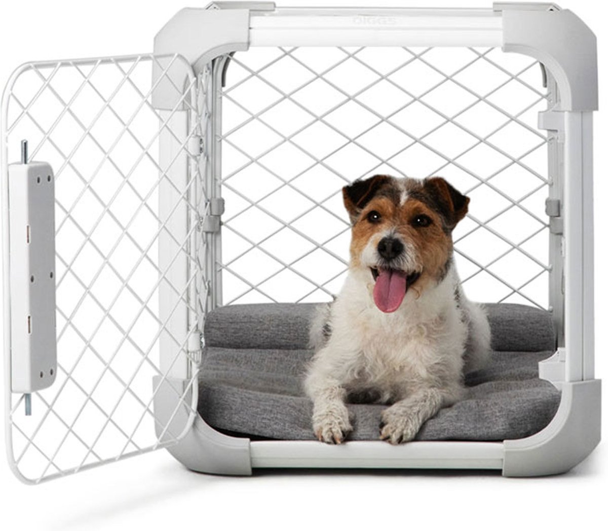 Out of Stock - DIGGS Evolv Double Door Convertible Dog Crate, Ash, 24 ...