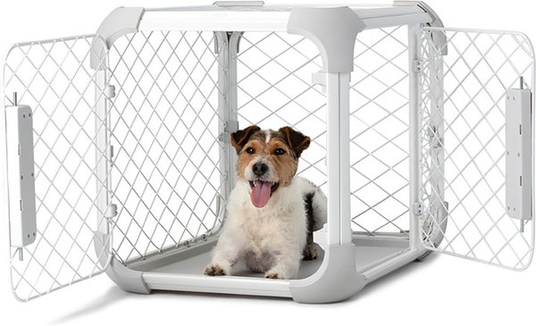 Image showcasing Out of Stock - DIGGS Evolv Double Door Convertible Dog Crate, Ash, 24 ...
