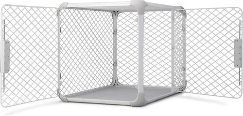 Show full view: Diggs Evolv Double Door Convertible Dog Crate, Ash, 42 inch slide 5 of 6