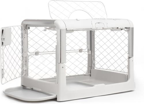 Show full view: Diggs Revol Collapsible Dog Crate, Ash, Small slide 3 of 9