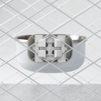 Show full view: Diggs Universal Crate Stainless Steel Dog Bowl, Ash, 30-oz slide 3 of 4