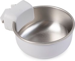 Diggs Universal Crate Stainless Steel Dog Bowl, Ash, 38-oz