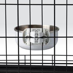 Diggs Universal Crate Stainless Steel Dog Bowl, Ash, 38-oz slide 2 of 4