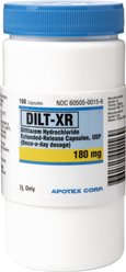 DILT-XR (Diltiazem Hydrochloride) Extended-Release Capsules, 180-mg, 1 capsule slide 1 of 4