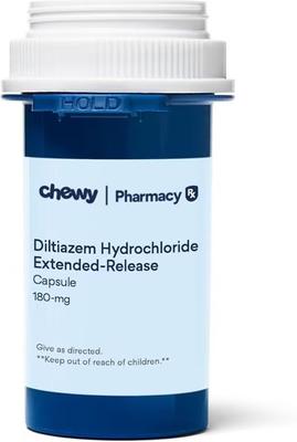 Show full view: Diltiazem (diltiazem hydrochloride) Hydrochloride Extended-Release Capsules, 180-mg, 60 capsules slide 1 of 3
