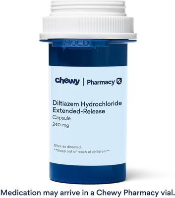 Show full view: Diltiazem (diltiazem hydrochloride) Hydrochloride Extended-Release Capsules, 240-mg, 30 capsules slide 2 of 4