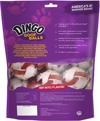 Show full view: Dingo Goof Balls Chicken Flavor Dog Treat, 15 count slide 3 of 7