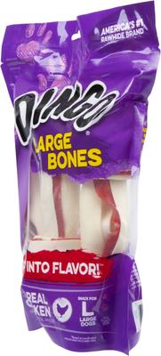 Show full view: Dingo Large Bones Chicken Flavor Dog Treat, Large, 3 count slide 4 of 9