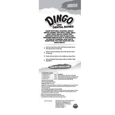 Show full view: Dingo Mini Dental Bones Tarter Control Chicken Flavored Dog Treat, Small, 7 count slide 3 of 8