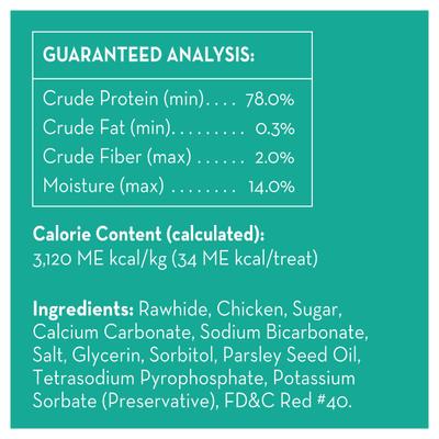 Show full view: Dingo Mini Dental Bones Tarter Control Chicken Flavored Dog Treat, Small, 7 count slide 6 of 8