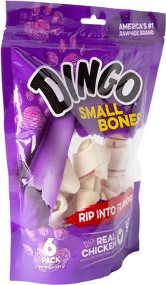 Show full view: Dingo Small Bones Chicken Flavor Dog Treat, Small, 6 count slide 5 of 9