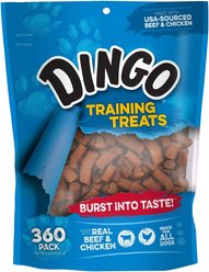 Dingo Training Treats Beef & Chicken Flavor Dog Treats, 360 count