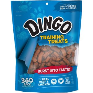 Dingo Training Treats Beef & Chicken Flavor Dog Treats, 360 count