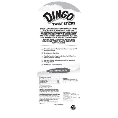 Show full view: Dingo Twist Sticks Chicken Flavor Dog Treat, 10 count slide 3 of 9