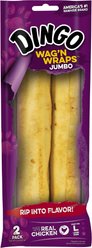 Dingo Wag' N Wraps Jumbo Dog Treats, 2 count