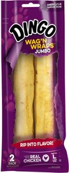 Dingo Wag'N Wraps Jumbo Chicken Flavor Dog Treat, Large, 2 count
