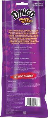 Show full view: Dingo Wag'N Wraps Jumbo Chicken Flavor Dog Treat, Large, 2 count slide 3 of 7